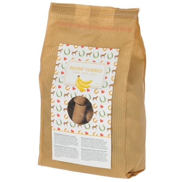 KERBL Delizia Classics Banana - hevosherkkuja - 1 kg