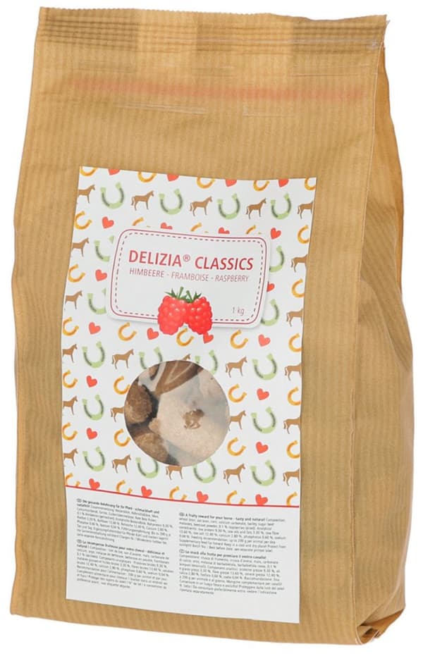 KERBL Delizia Classics Vadelma - hevosherkkuja - 1 kg
