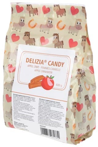 KERBL Delizia Candy Apple kanelilla - hevosherkkuja - 600 g