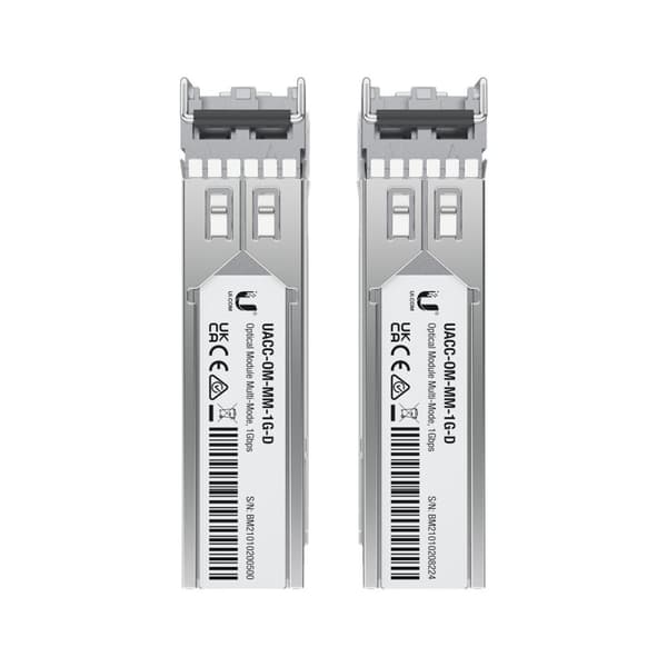 Ubiquiti 1 Gbps Multi-Mode Optical Module 2-pack SFP-insats