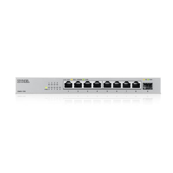 Zyxel XMG-108 Unmanaged 2,5G Ethernet (100/1000/2500) Silver