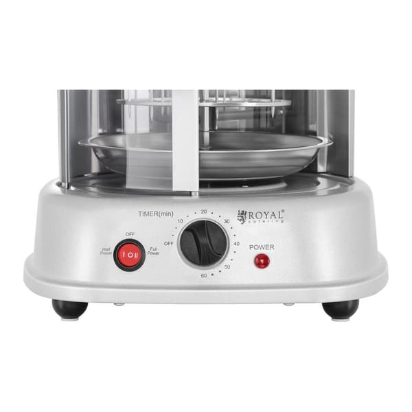 MINI brødrister grill til kebab, gyros, grøntsager, lodret, 3i1, 1500W Royal Catering RCGV-1400
