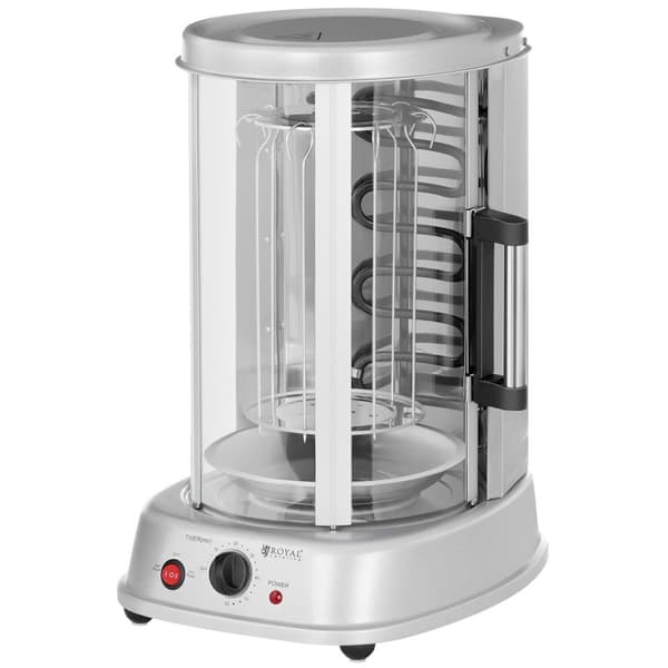 MINI brødrister grill til kebab, gyros, grøntsager, lodret, 3i1, 1500W Royal Catering RCGV-1400