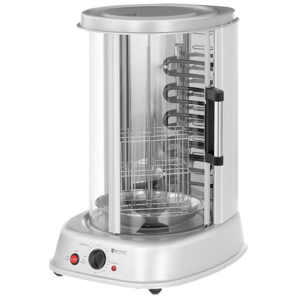 MINI brödrost grill för kebab gyros fisk grönsaker vertikal 4in1 1800W Royal Catering RCGV-1800