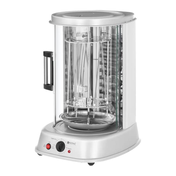 MINI brødrister grill til kebab, gyros, grøntsager, lodret, 3in1, 1800W Royal Catering RCGV-1800-1