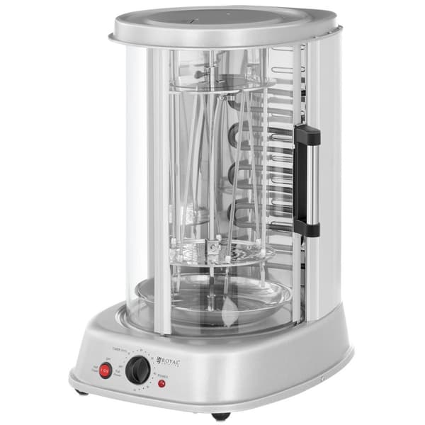 MINI brødrister grill til kebab, gyros, grøntsager, lodret, 3in1, 1800W Royal Catering RCGV-1800-1
