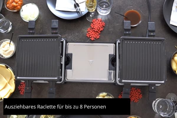 UNOLD 48755 Flying Raclette - Raclette - 1.3 kW - antrasitt/oransje