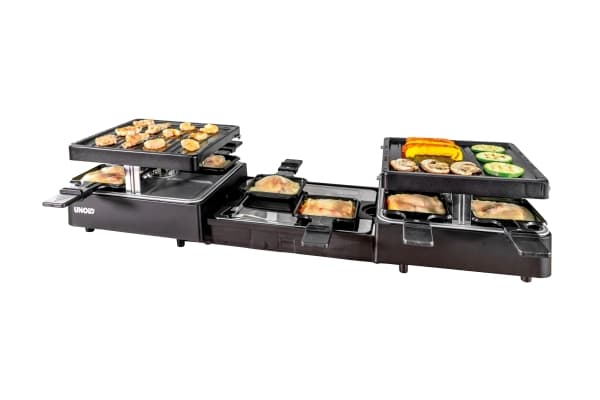 UNOLD 48755 Flying Raclette - Raclette - 1.3 kW - antrasitt/oransje