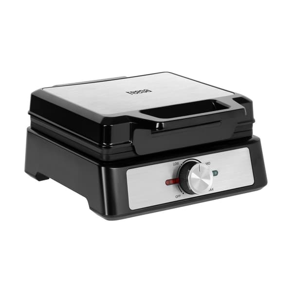 TEESA våfflor, 2 våfflor, 1600W, rostfritt stål, effektreglering