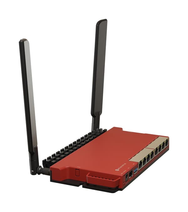 Mikrotik L009UiGS-2HaxD-IN trådløs router Gigabit Ethernet Single-band (2,4 GHz) Rød