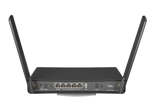 Mikrotik hAP ac³ trådløs router Gigabit Ethernet Dual-band (2,4 GHz / 5 GHz) Sort Sort