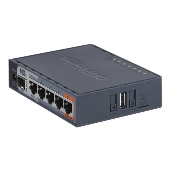 Mikrotik hEX S trådbunden router Gigabit Ethernet Svart