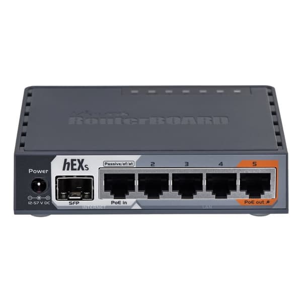 Mikrotik hEX S trådbunden router Gigabit Ethernet Svart