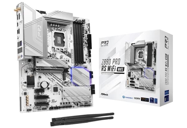 Moderkort ASRock Z890 Pro RS WiFi Vit