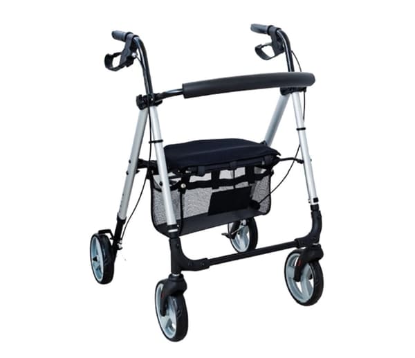 Rehabiliteringsstöd 4-hjuliga Prestig Ultra lätt silver AR-006