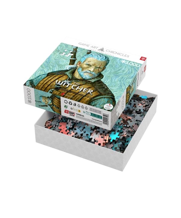 Good Loot Game Art Chronicles Puzzle: The Witcher Geralt & Vincent van Gogh (1000 element)