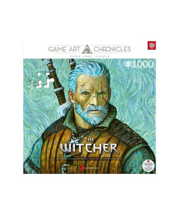 Good Loot Game Art Chronicles Puzzle: The Witcher Geralt & Vincent van Gogh (1000 element)