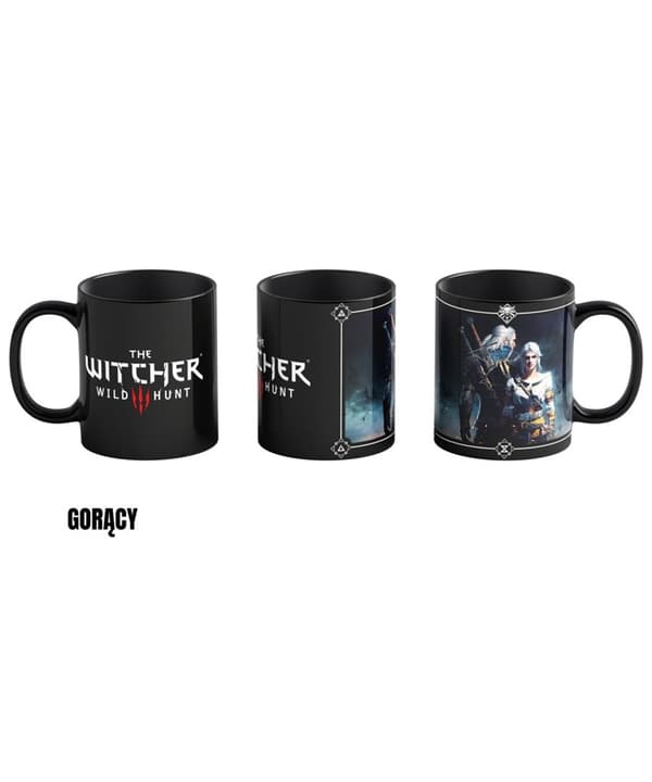 Mugg Good Loot The Witcher 3 Art Heat Reveal - Geralt & Ciri 480 ml Svart
