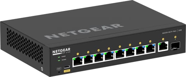 NETGEAR 8x1G PoE+ 110W 1x1G og 1xSFP Managed Switch