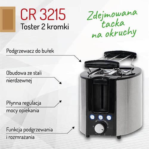 CR 3215 Leivänpaahdin 2 viipaletta
