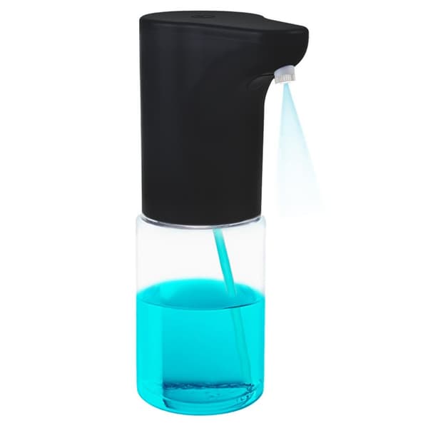 Promedix automatisk dispenser, dispenserbehållare för flytande tvål, desinficerande vätskor, 300ml, 4xAA, svart, PR-540 B