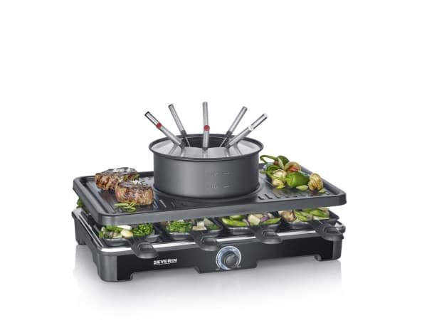 Severin RG 2347, 8 personer, Plast, Svart, Rektangulär, Rotations-, 1,95 m