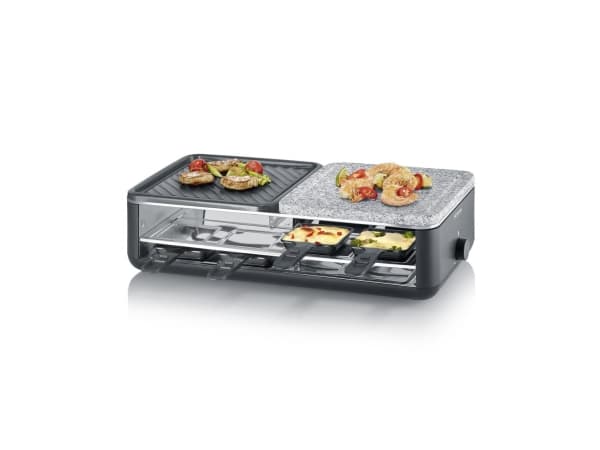 Severin Raclette luonnonkivellä ja keraamisella grillipinnalla varustettuna