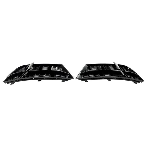 Front Fog Light Gitter til AUDI A3 S-LINE, Holdbar Plastkonstruktion, Direkte Erstatning, To-delt Sæt