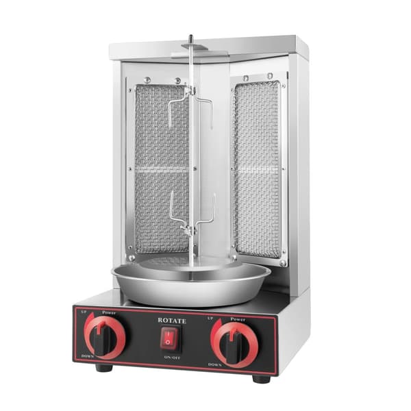 Doner Kebab -grilli, 3000W teho, 360° kääntö,Hopea