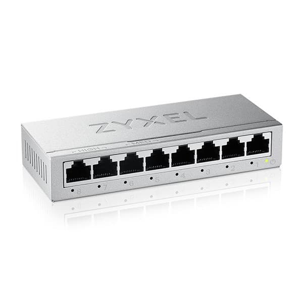 Zyxel GS-108BV5-EU0101F nätverksswitch Unmanaged L2 Gigabit Ethernet (10/100/1000)