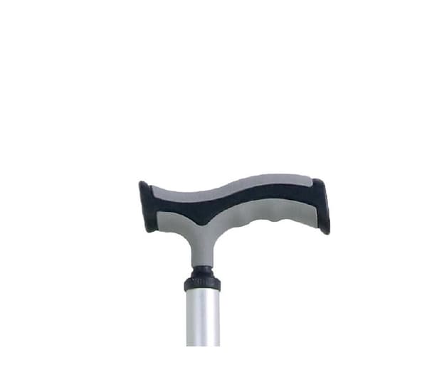 Käpp i aluminium med mjukt grepp - silver AR-014E