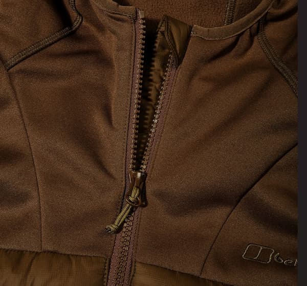 Berghaus Vaskye Hybridjacka med huva för män Storlek M Brun