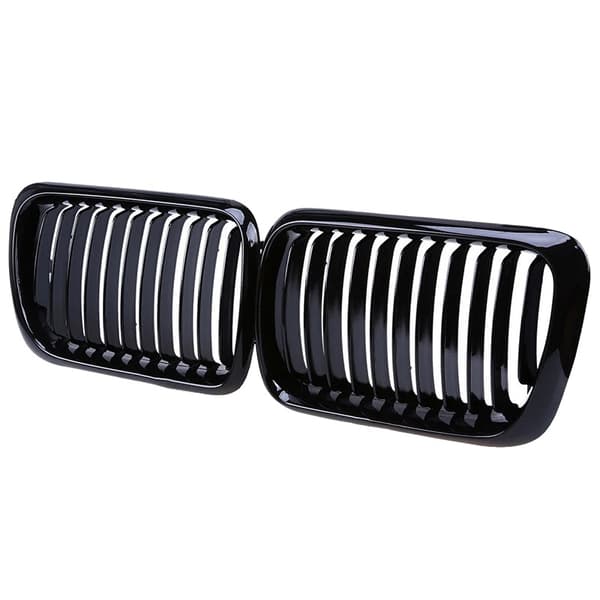 M Style Gitter til BMW E36, Par Forreste Gitter,Glansfuld Sort