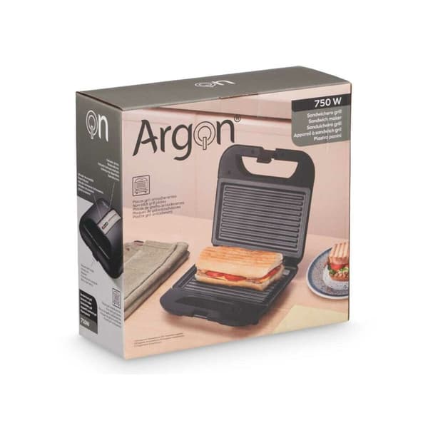 Smörgåsmaskin Argon K-901B/G Svart Stål 750 W