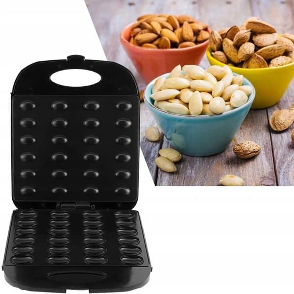 Jordnøddekagebrødrister 24 dele kraftfuld 1400W julegave