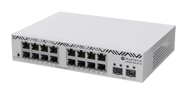 Switch Mikrotik CSS318-16G-2S+IN 18p Administrerad Gigabit/10G