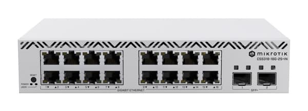 Switch Mikrotik CSS318-16G-2S+IN 18p Administrerad Gigabit/10G