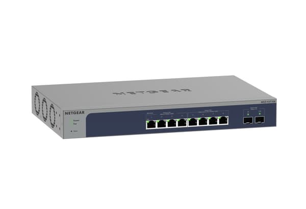 NETGEAR 8-porttinen Multi-Gigabit/10g Ethernet Smart Managed Pro -kytkin, jossa on 2 SFP+ -porttia (MS510TXM)