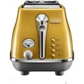Pikkukuva 1 / 6: Leivänpaahdin - DELONGHI - ICONA CAPITALS - 2 viipaletta - 900W - Leivonnaisten lämmitin - Keltainen