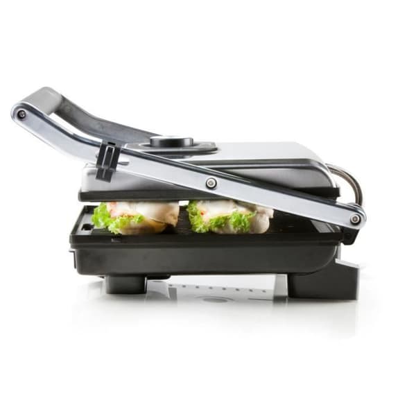 DOMO Elektrisk Multifunktionsgrill - Store Teflonplader - Flydende Låg - Justerbar Termostat