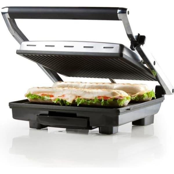 DOMO Elektrisk Multifunktionsgrill - Store Teflonplader - Flydende Låg - Justerbar Termostat