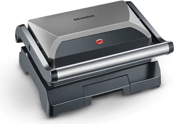 SEVERIN KG2394 Kompakt multifunktionel grill: kød - panini - grøntsager - non-stick plader 23x14 -5 cm - fedtopsamlingsbakke