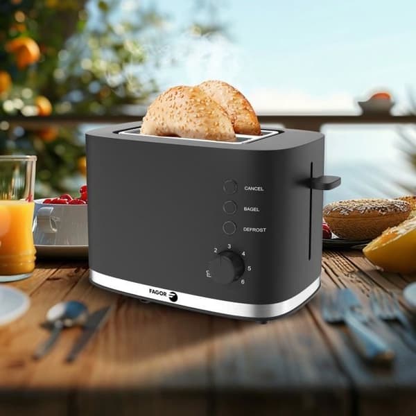 Grillbröd - FAGOR - FG250 - 4 funktioner: Bagel, Uppvärmning, Avbryt, Upptining