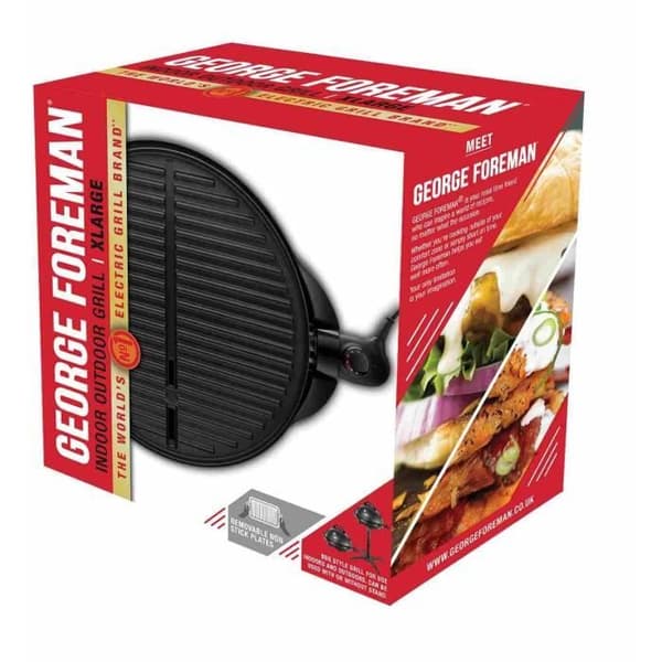 GEORGE FOREMAN Grill -22460-56 - Op til 15 portioner - Non-stick belægning - 2000W