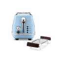 Miniatyrbild 3 av 3: DELONGHI CTOV 2103.AZ Icona Vintage brödrost - blå och brun