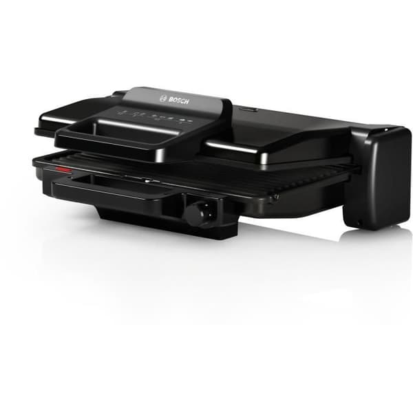 Lihagrilli - BOSCH - TCG3323 - Mattamusta - 2000W - 5-asentoinen termostaatti - 3 asetusta: grilli- tai uunitila, pierrade