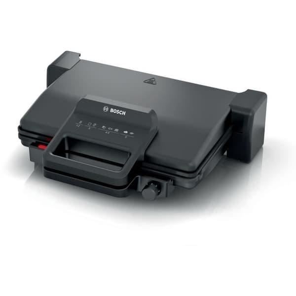 Lihagrilli - BOSCH - TCG3323 - Mattamusta - 2000W - 5-asentoinen termostaatti - 3 asetusta: grilli- tai uunitila, pierrade