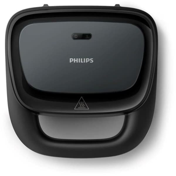 Sandwichmaskine - PHILIPS - HD2331/90 - 750 W - Trekantede plader - Sort