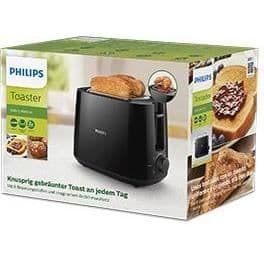 Brødrister - PHILIPS - HD2581/90 - 2 brede riller - Sort