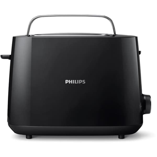 Brødrister - PHILIPS - HD2581/90 - 2 brede riller - Sort